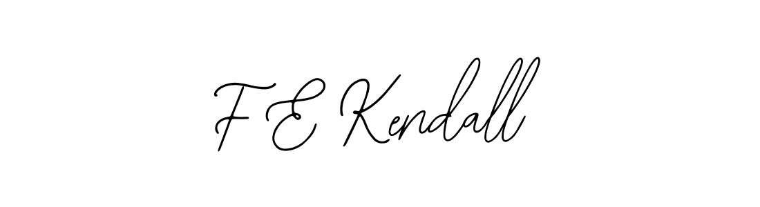 The best way (Bearetta-2O07w) to make a short signature is to pick only two or three words in your name. The name F E Kendall include a total of six letters. For converting this name. F E Kendall signature style 12 images and pictures png