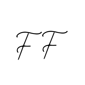 How to make F F name signature. Use Bearetta-2O07w style for creating short signs online. This is the latest handwritten sign. F F signature style 12 images and pictures png