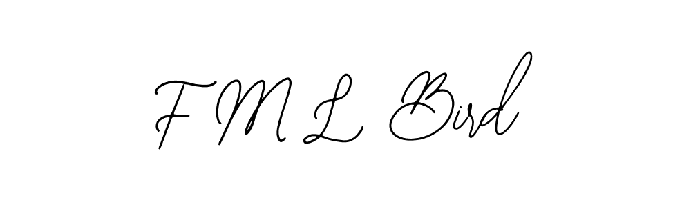 if you are searching for the best signature style for your name F M L Bird. so please give up your signature search. here we have designed multiple signature styles  using Bearetta-2O07w. F M L Bird signature style 12 images and pictures png