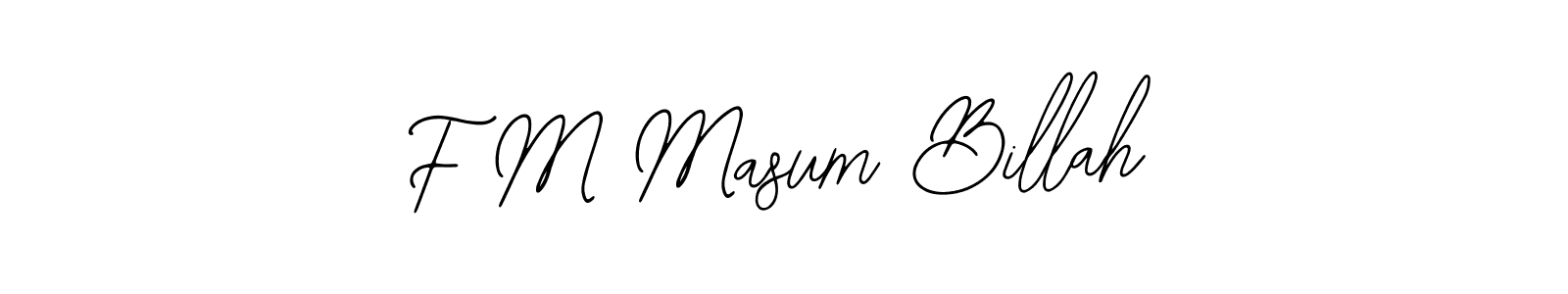 Make a beautiful signature design for name F M Masum Billah. Use this online signature maker to create a handwritten signature for free. F M Masum Billah signature style 12 images and pictures png