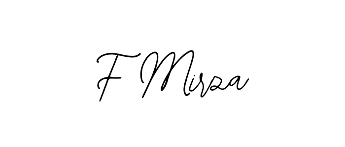 Create a beautiful signature design for name F Mirza. With this signature (Bearetta-2O07w) fonts, you can make a handwritten signature for free. F Mirza signature style 12 images and pictures png