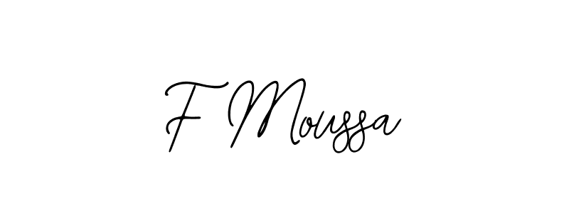 The best way (Bearetta-2O07w) to make a short signature is to pick only two or three words in your name. The name F Moussa include a total of six letters. For converting this name. F Moussa signature style 12 images and pictures png