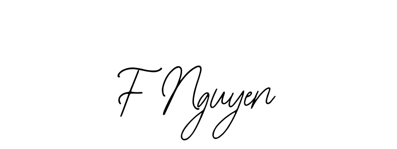 You should practise on your own different ways (Bearetta-2O07w) to write your name (F Nguyen) in signature. don't let someone else do it for you. F Nguyen signature style 12 images and pictures png