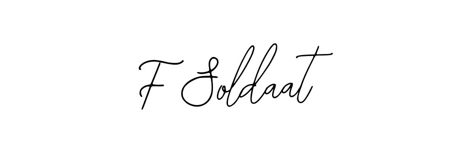 if you are searching for the best signature style for your name F Soldaat. so please give up your signature search. here we have designed multiple signature styles  using Bearetta-2O07w. F Soldaat signature style 12 images and pictures png