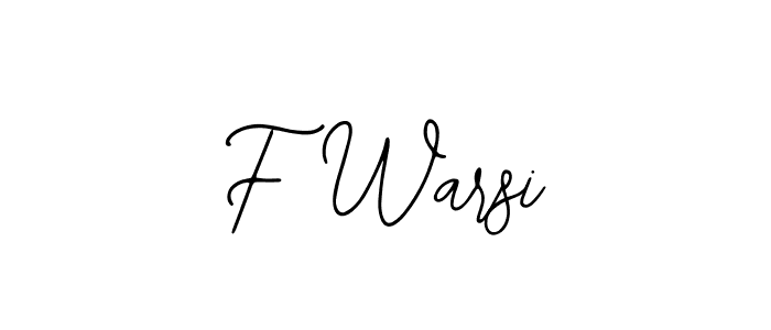 How to Draw F Warsi signature style? Bearetta-2O07w is a latest design signature styles for name F Warsi. F Warsi signature style 12 images and pictures png