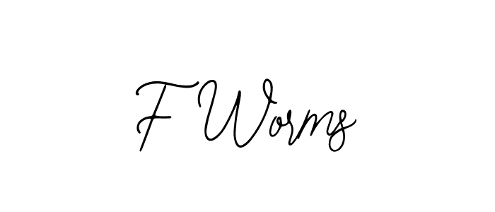 The best way (Bearetta-2O07w) to make a short signature is to pick only two or three words in your name. The name F Worms include a total of six letters. For converting this name. F Worms signature style 12 images and pictures png