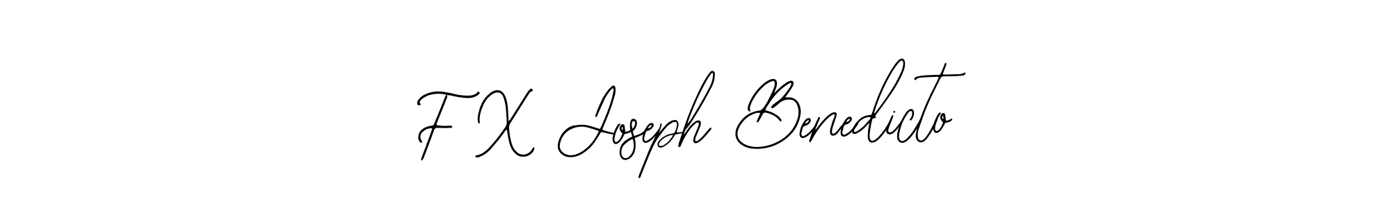 How to make F X Joseph Benedicto signature? Bearetta-2O07w is a professional autograph style. Create handwritten signature for F X Joseph Benedicto name. F X Joseph Benedicto signature style 12 images and pictures png