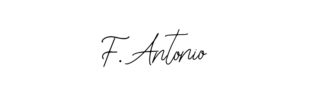 Create a beautiful signature design for name F. Antonio. With this signature (Bearetta-2O07w) fonts, you can make a handwritten signature for free. F. Antonio signature style 12 images and pictures png
