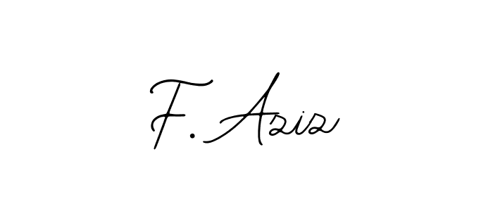 F. Aziz stylish signature style. Best Handwritten Sign (Bearetta-2O07w) for my name. Handwritten Signature Collection Ideas for my name F. Aziz. F. Aziz signature style 12 images and pictures png