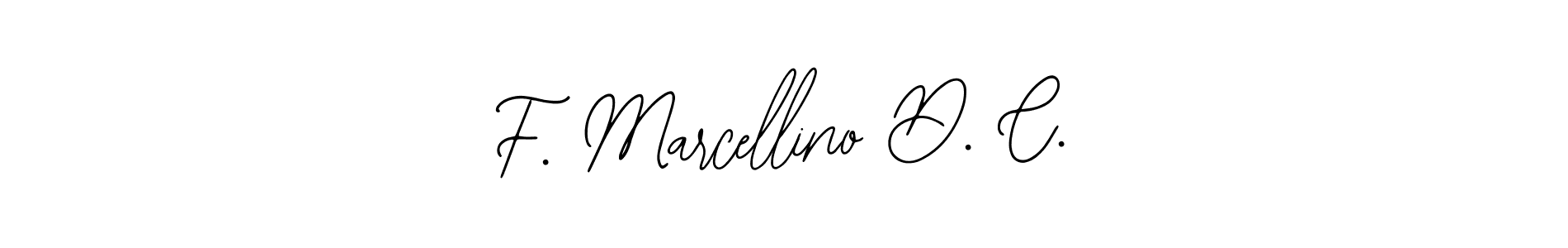 Create a beautiful signature design for name F. Marcellino D. C.. With this signature (Bearetta-2O07w) fonts, you can make a handwritten signature for free. F. Marcellino D. C. signature style 12 images and pictures png