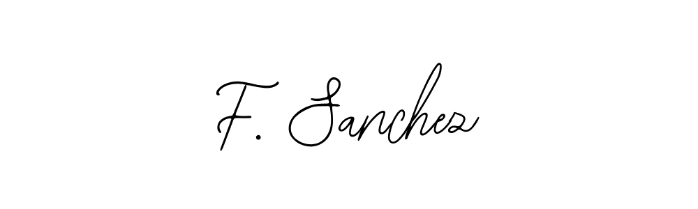 The best way (Bearetta-2O07w) to make a short signature is to pick only two or three words in your name. The name F. Sanchez include a total of six letters. For converting this name. F. Sanchez signature style 12 images and pictures png