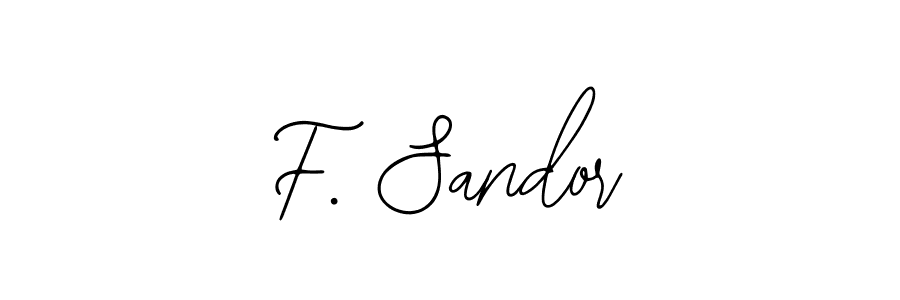 Design your own signature with our free online signature maker. With this signature software, you can create a handwritten (Bearetta-2O07w) signature for name F. Sandor. F. Sandor signature style 12 images and pictures png