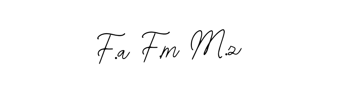 It looks lik you need a new signature style for name F.a F.m M.z. Design unique handwritten (Bearetta-2O07w) signature with our free signature maker in just a few clicks. F.a F.m M.z signature style 12 images and pictures png