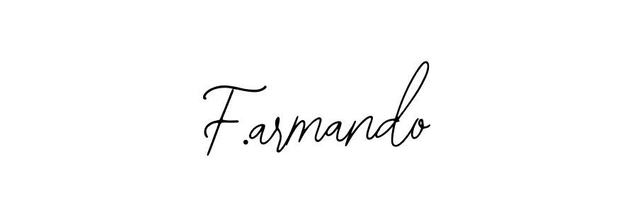 Make a beautiful signature design for name F.armando. With this signature (Bearetta-2O07w) style, you can create a handwritten signature for free. F.armando signature style 12 images and pictures png