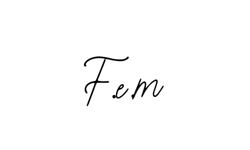The best way (Bearetta-2O07w) to make a short signature is to pick only two or three words in your name. The name F.e.m include a total of six letters. For converting this name. F.e.m signature style 12 images and pictures png