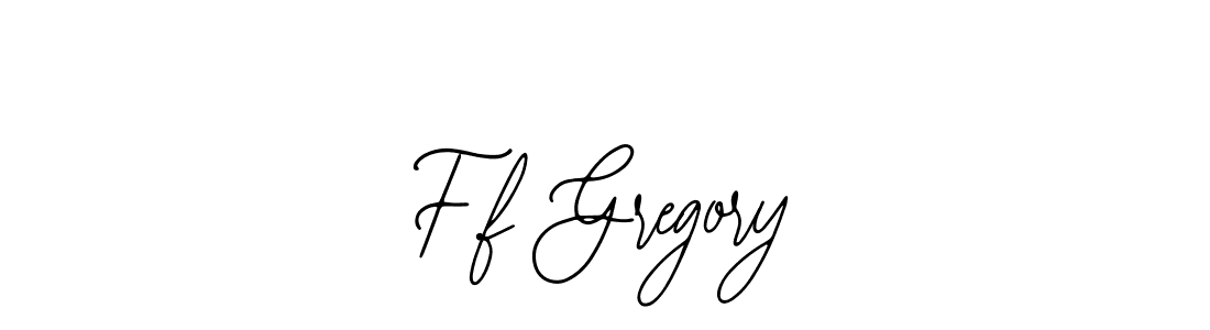 How to make F.f Gregory name signature. Use Bearetta-2O07w style for creating short signs online. This is the latest handwritten sign. F.f Gregory signature style 12 images and pictures png