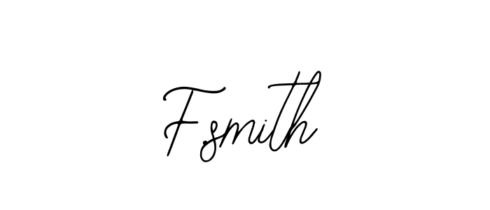 Make a beautiful signature design for name F.smith. With this signature (Bearetta-2O07w) style, you can create a handwritten signature for free. F.smith signature style 12 images and pictures png