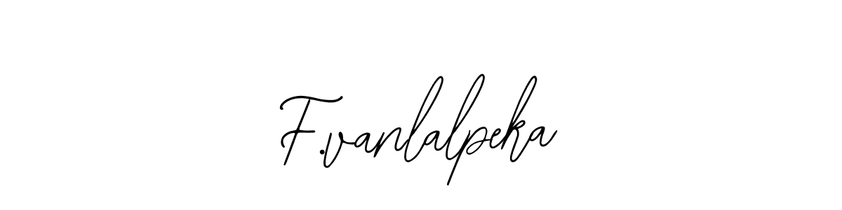 How to Draw F.vanlalpeka signature style? Bearetta-2O07w is a latest design signature styles for name F.vanlalpeka. F.vanlalpeka signature style 12 images and pictures png