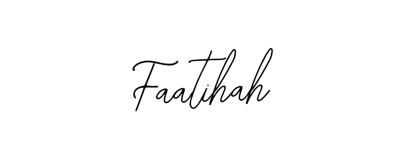 Design your own signature with our free online signature maker. With this signature software, you can create a handwritten (Bearetta-2O07w) signature for name Faatihah. Faatihah signature style 12 images and pictures png