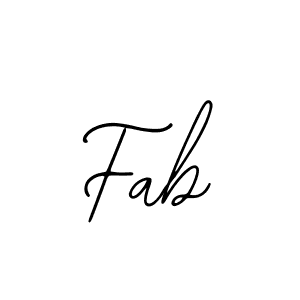 How to make Fab signature? Bearetta-2O07w is a professional autograph style. Create handwritten signature for Fab name. Fab signature style 12 images and pictures png