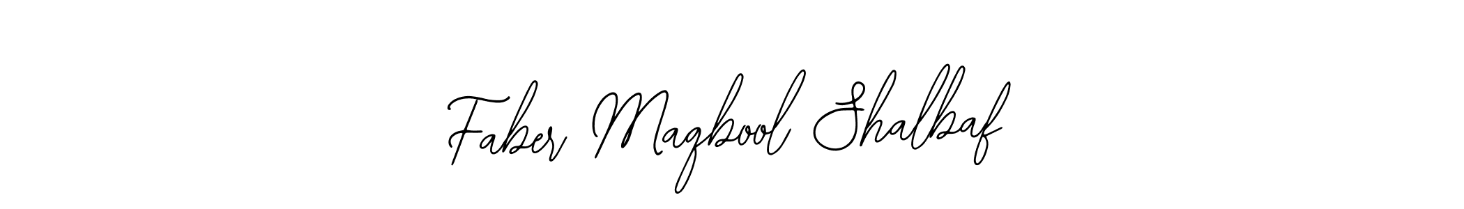 How to Draw Faber Maqbool Shalbaf signature style? Bearetta-2O07w is a latest design signature styles for name Faber Maqbool Shalbaf. Faber Maqbool Shalbaf signature style 12 images and pictures png