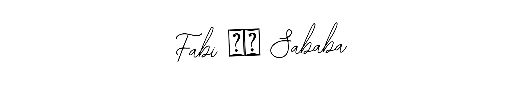 Make a beautiful signature design for name Fabi ❤️ Sababa. With this signature (Bearetta-2O07w) style, you can create a handwritten signature for free. Fabi ❤️ Sababa signature style 12 images and pictures png