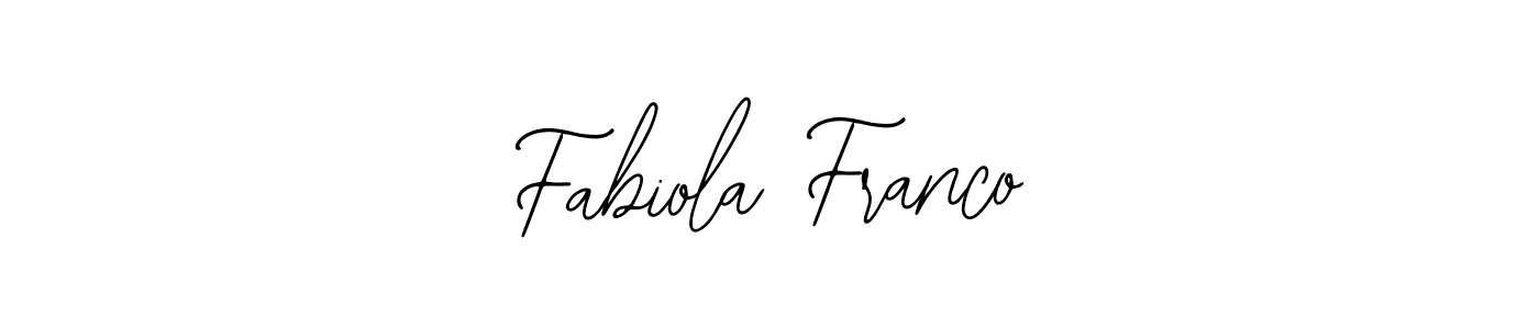 Bearetta-2O07w is a professional signature style that is perfect for those who want to add a touch of class to their signature. It is also a great choice for those who want to make their signature more unique. Get Fabiola Franco name to fancy signature for free. Fabiola Franco signature style 12 images and pictures png