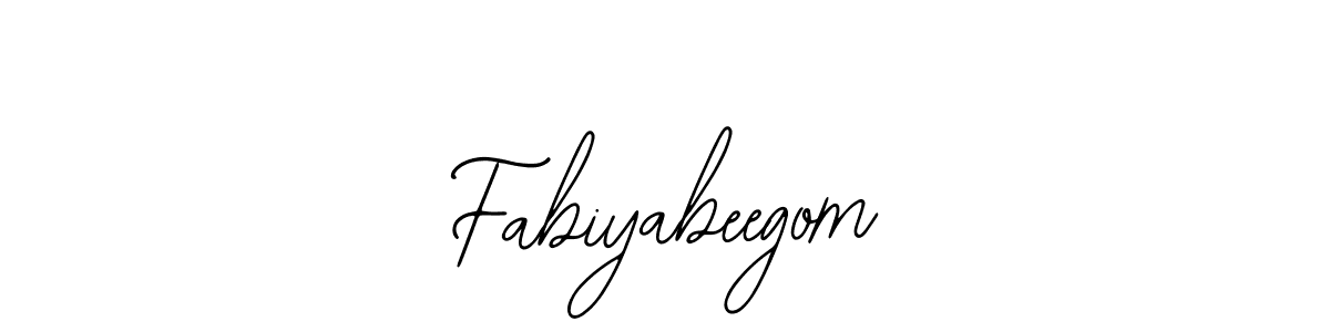 You should practise on your own different ways (Bearetta-2O07w) to write your name (Fabiyabeegom) in signature. don't let someone else do it for you. Fabiyabeegom signature style 12 images and pictures png