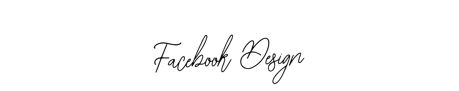 Create a beautiful signature design for name Facebook Design. With this signature (Bearetta-2O07w) fonts, you can make a handwritten signature for free. Facebook Design signature style 12 images and pictures png