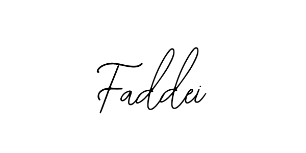 How to make Faddei name signature. Use Bearetta-2O07w style for creating short signs online. This is the latest handwritten sign. Faddei signature style 12 images and pictures png