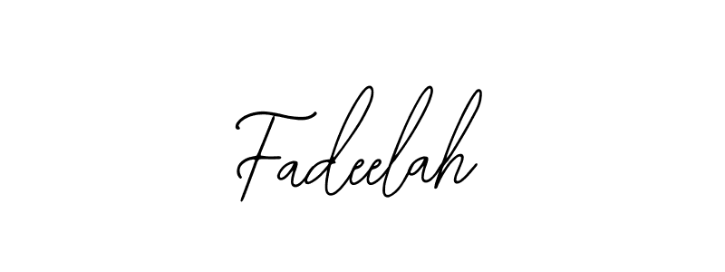 Design your own signature with our free online signature maker. With this signature software, you can create a handwritten (Bearetta-2O07w) signature for name Fadeelah. Fadeelah signature style 12 images and pictures png