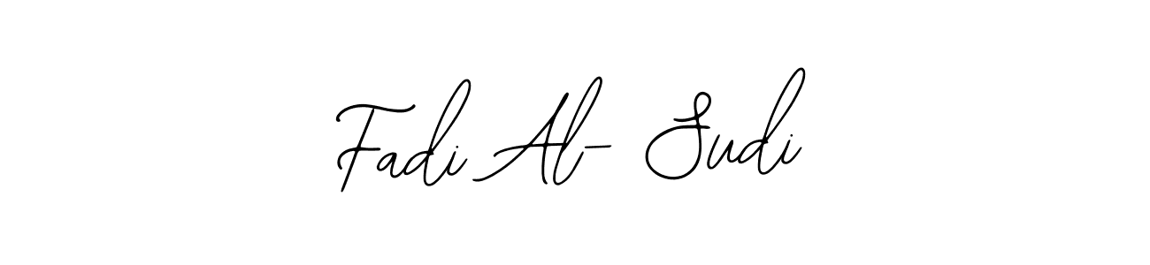 The best way (Bearetta-2O07w) to make a short signature is to pick only two or three words in your name. The name Fadi Al- Sudi include a total of six letters. For converting this name. Fadi Al- Sudi signature style 12 images and pictures png