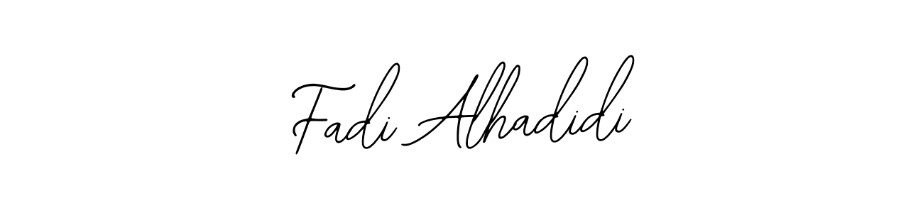 How to make Fadi Alhadidi name signature. Use Bearetta-2O07w style for creating short signs online. This is the latest handwritten sign. Fadi Alhadidi signature style 12 images and pictures png