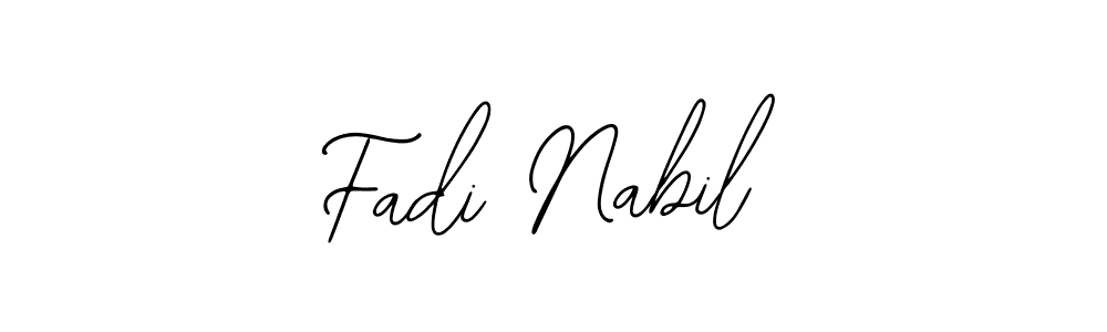 You should practise on your own different ways (Bearetta-2O07w) to write your name (Fadi Nabil) in signature. don't let someone else do it for you. Fadi Nabil signature style 12 images and pictures png