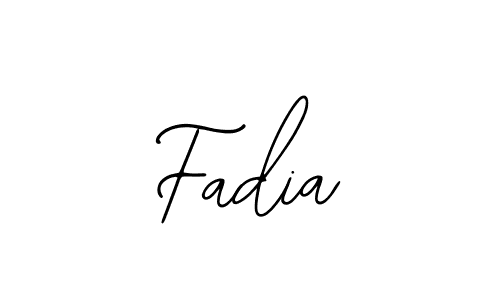 How to make Fadia name signature. Use Bearetta-2O07w style for creating short signs online. This is the latest handwritten sign. Fadia signature style 12 images and pictures png