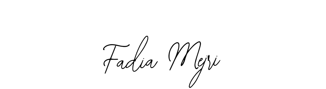 Similarly Bearetta-2O07w is the best handwritten signature design. Signature creator online .You can use it as an online autograph creator for name Fadia Mejri. Fadia Mejri signature style 12 images and pictures png