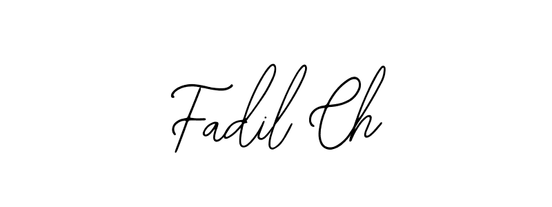 Also You can easily find your signature by using the search form. We will create Fadil Ch name handwritten signature images for you free of cost using Bearetta-2O07w sign style. Fadil Ch signature style 12 images and pictures png