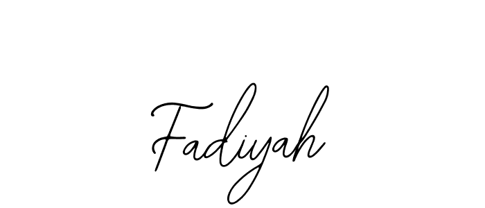 Make a beautiful signature design for name Fadiyah. With this signature (Bearetta-2O07w) style, you can create a handwritten signature for free. Fadiyah signature style 12 images and pictures png