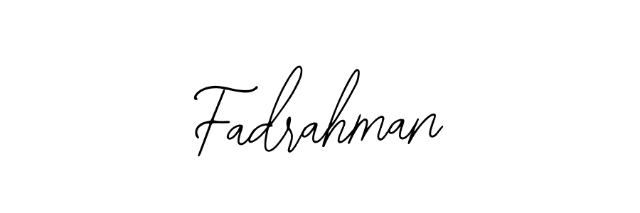 Design your own signature with our free online signature maker. With this signature software, you can create a handwritten (Bearetta-2O07w) signature for name Fadrahman. Fadrahman signature style 12 images and pictures png