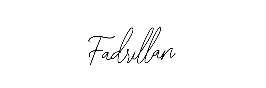 You should practise on your own different ways (Bearetta-2O07w) to write your name (Fadrillan) in signature. don't let someone else do it for you. Fadrillan signature style 12 images and pictures png