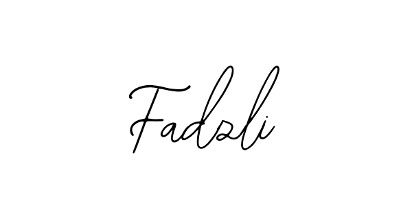 How to make Fadzli name signature. Use Bearetta-2O07w style for creating short signs online. This is the latest handwritten sign. Fadzli signature style 12 images and pictures png