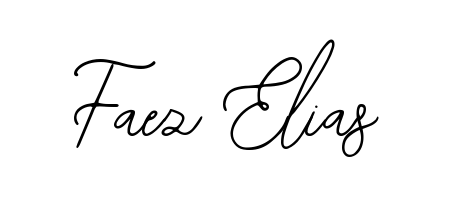 A timeless handwritten aesthetic for Faez Elias. The Bearetta-2O07w font gives your signature a handcrafted feel with natural curves. Faez Elias signature style 12 images and pictures png