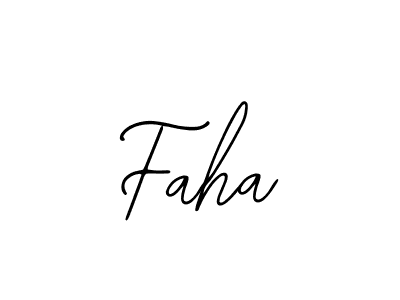 Faha stylish signature style. Best Handwritten Sign (Bearetta-2O07w) for my name. Handwritten Signature Collection Ideas for my name Faha. Faha signature style 12 images and pictures png