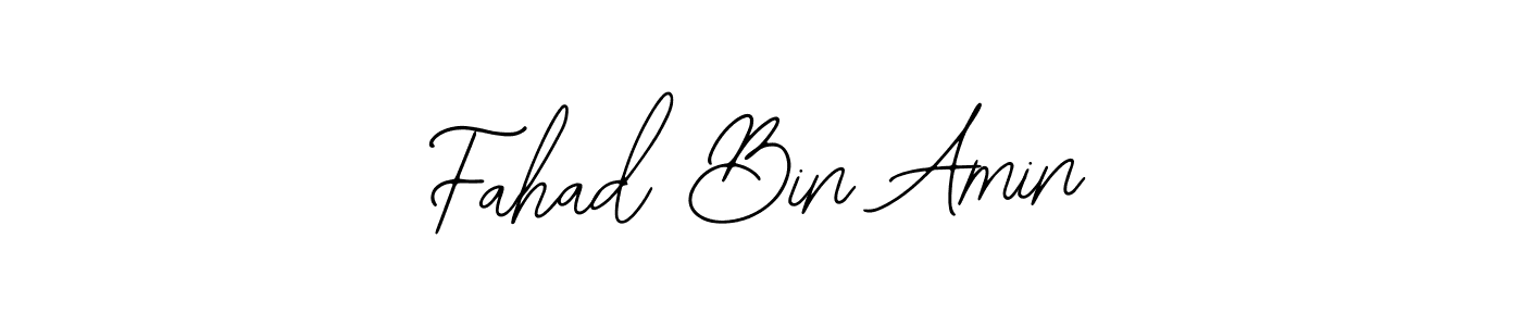 You should practise on your own different ways (Bearetta-2O07w) to write your name (Fahad Bin Amin) in signature. don't let someone else do it for you. Fahad Bin Amin signature style 12 images and pictures png