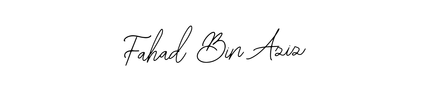 The best way (Bearetta-2O07w) to make a short signature is to pick only two or three words in your name. The name Fahad Bin Aziz include a total of six letters. For converting this name. Fahad Bin Aziz signature style 12 images and pictures png