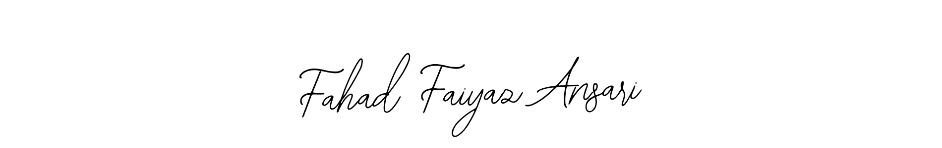 Design your own signature with our free online signature maker. With this signature software, you can create a handwritten (Bearetta-2O07w) signature for name Fahad Faiyaz Ansari. Fahad Faiyaz Ansari signature style 12 images and pictures png