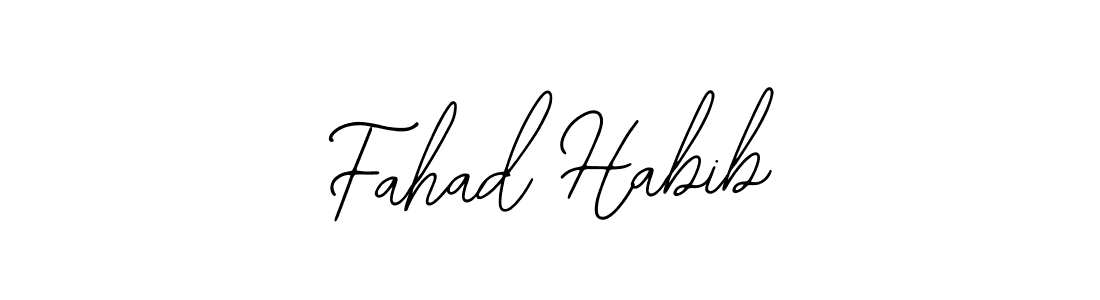 You should practise on your own different ways (Bearetta-2O07w) to write your name (Fahad Habib) in signature. don't let someone else do it for you. Fahad Habib signature style 12 images and pictures png