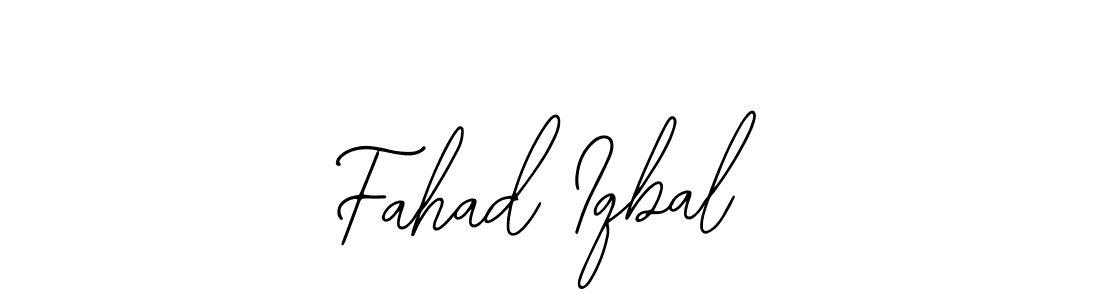 You should practise on your own different ways (Bearetta-2O07w) to write your name (Fahad Iqbal) in signature. don't let someone else do it for you. Fahad Iqbal signature style 12 images and pictures png