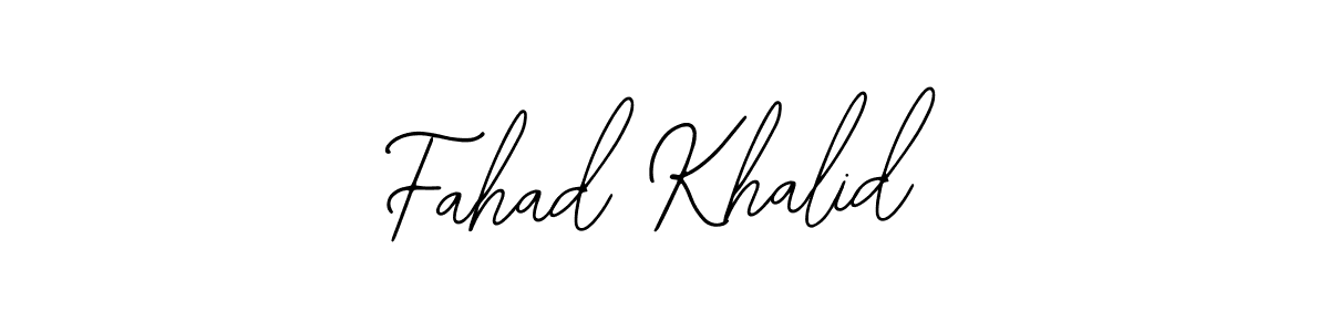 Design your own signature with our free online signature maker. With this signature software, you can create a handwritten (Bearetta-2O07w) signature for name Fahad Khalid. Fahad Khalid signature style 12 images and pictures png