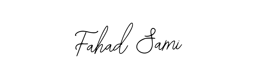 if you are searching for the best signature style for your name Fahad Sami. so please give up your signature search. here we have designed multiple signature styles  using Bearetta-2O07w. Fahad Sami signature style 12 images and pictures png